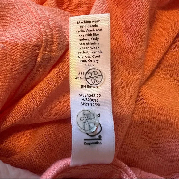 Athleta Breezy Tank peach sleeveless soft oversized tank top size small - Picture 8 of 8